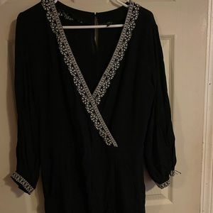 Black shorts romper small